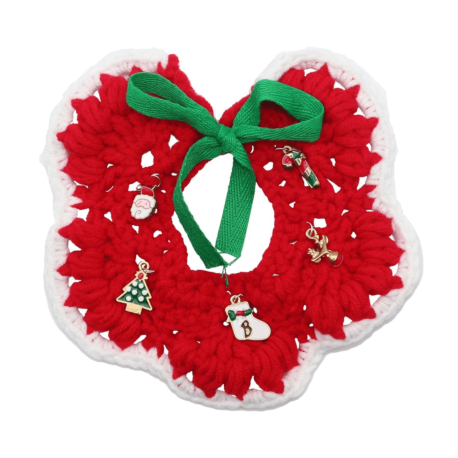 Uniqicon Santa Cat Hat Christmas Costume Dogs Hats Costumes Pets Scarf Outfit Xmas Suit Handmade Knitted Cosplay Pet Clothes Suitable for Large, Medium, and Small Breed - uniqicon