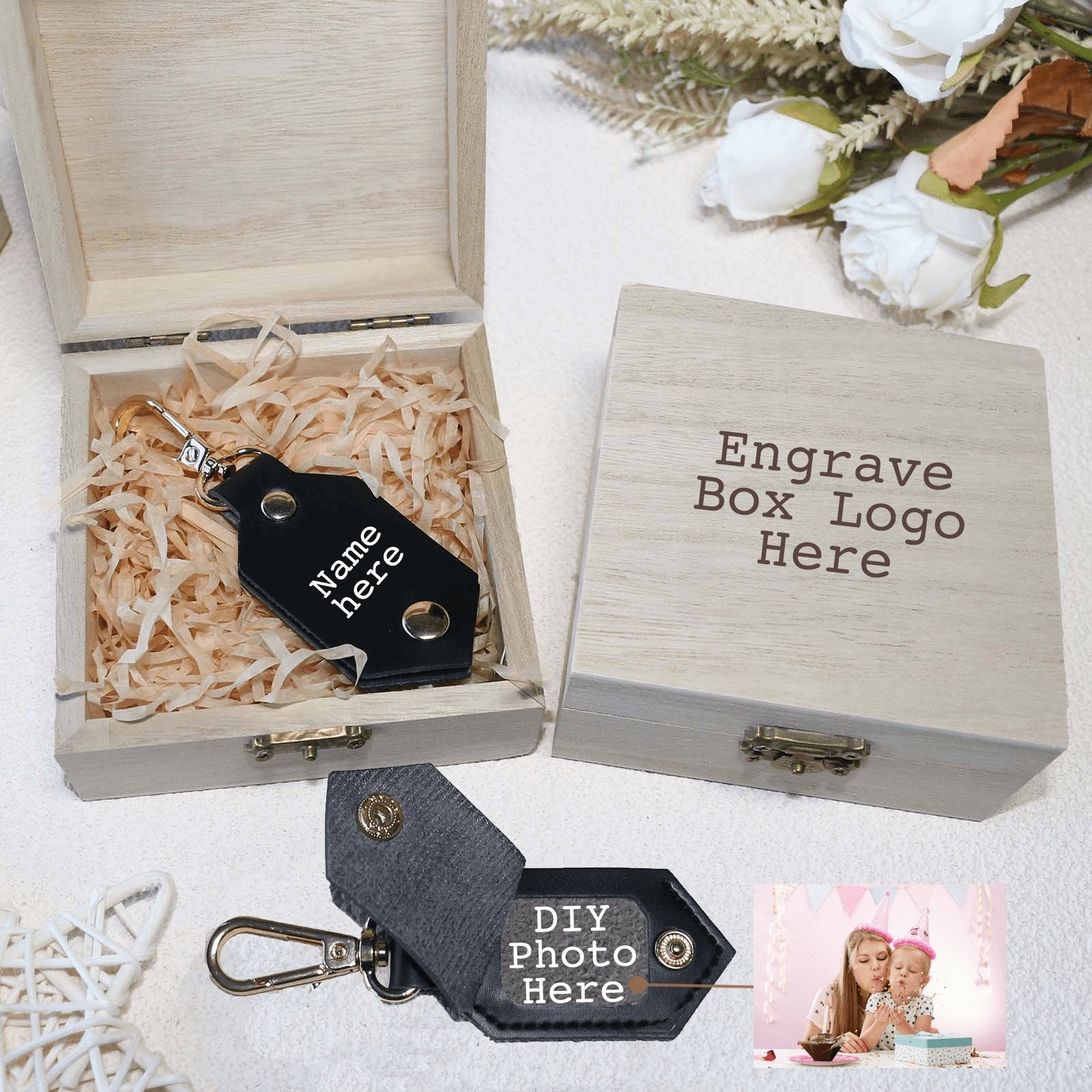 Personalized Picture Key Chains, Funny Leather Photo Keychains, Custom Keychain With Picture, Llaveros Personalizados Customized Keychain Gifts For Women Boyfriend Husband Mens - uniqicon